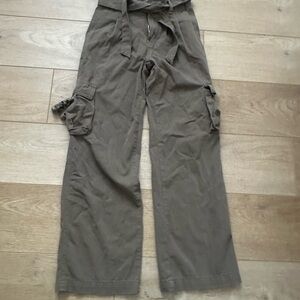 Tractr Olive Green Elastic Waist Cargo Pants
